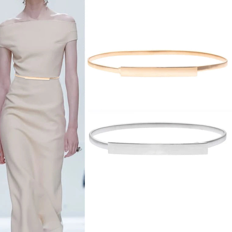 Elastyczny ozdobny pasek z metalu