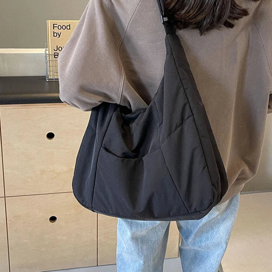 Nylonowa torba shopper z kieszenią