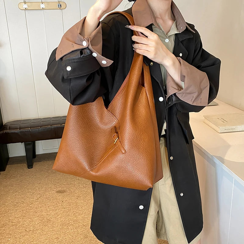 Skórzana torba worek na ramię