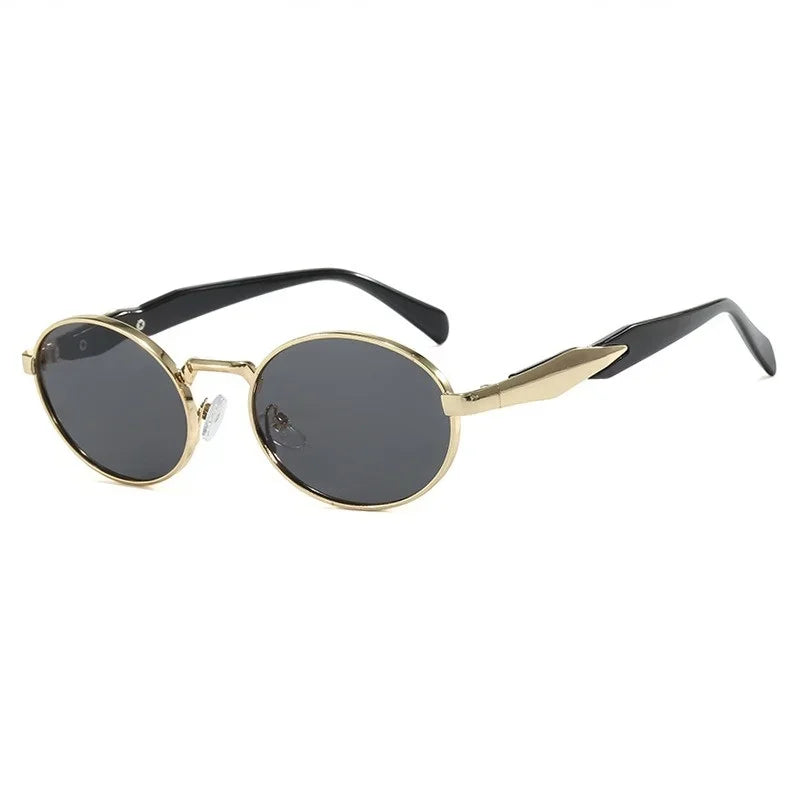 Okrągłe metalowe okulary retro