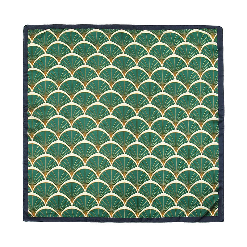 Wzorzysta satynowa chusta