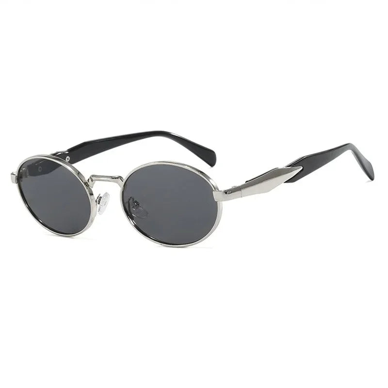 Okrągłe metalowe okulary retro