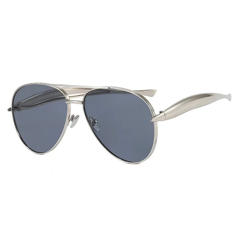 Metalowe okulary przeciwsłoneczne aviator