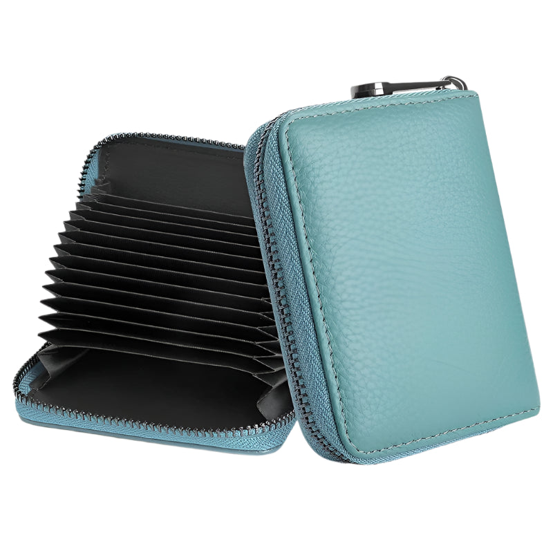 Klasyczne zapinane na zamek etui na karty