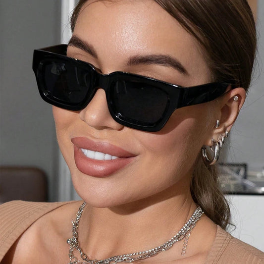 Duże kwadratowe okulary przeciwsłoneczne