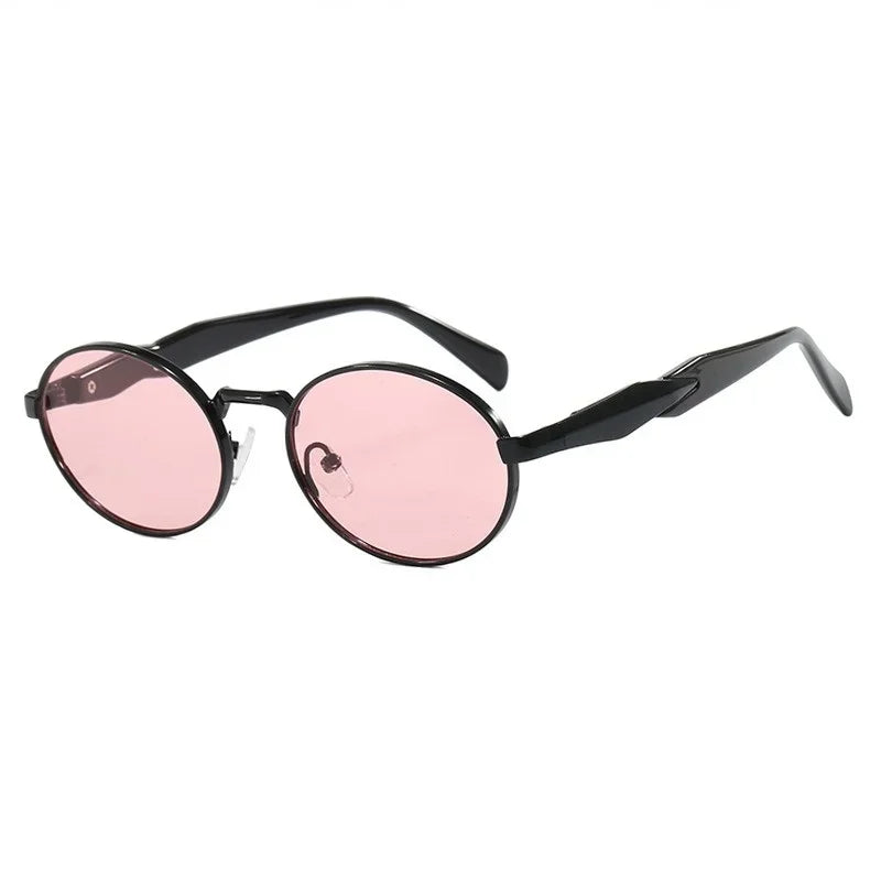 Okrągłe metalowe okulary retro