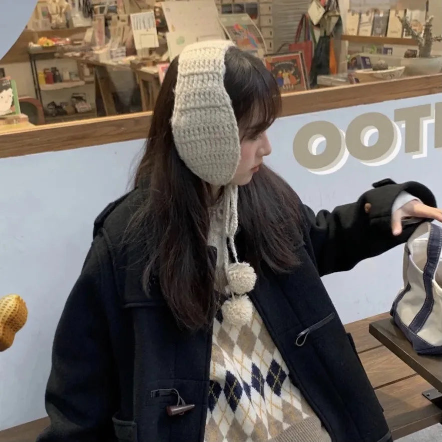 Szydełkowe nauszniki