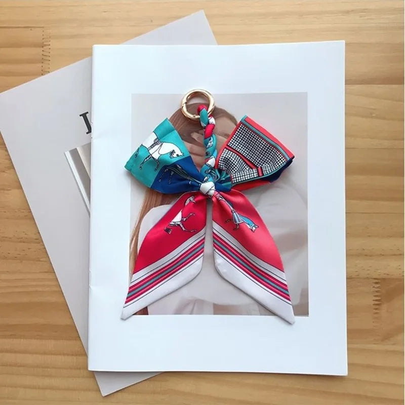 Zawieszka materiałowa kokarda