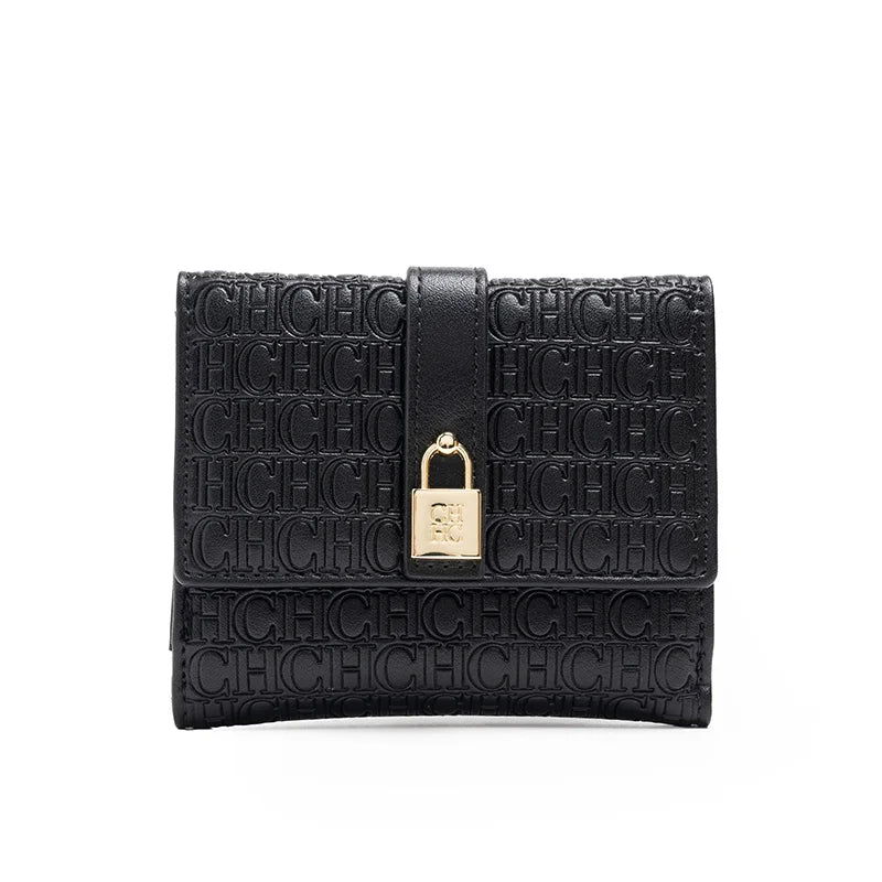 Portfel w monogram z kłódką