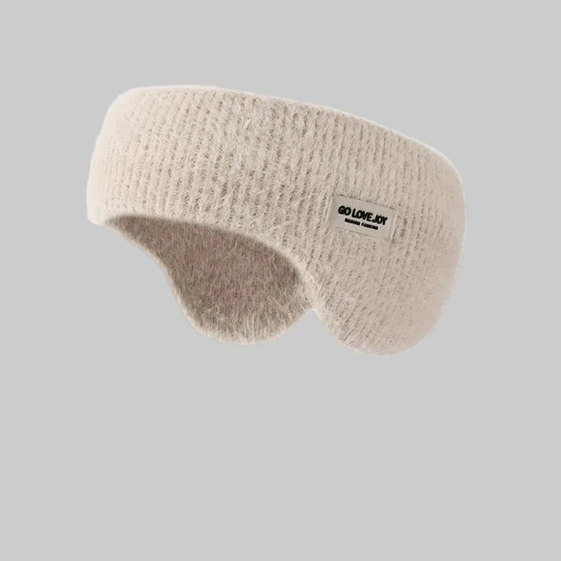 Klasyczne ciepłe nauszniki z opaską