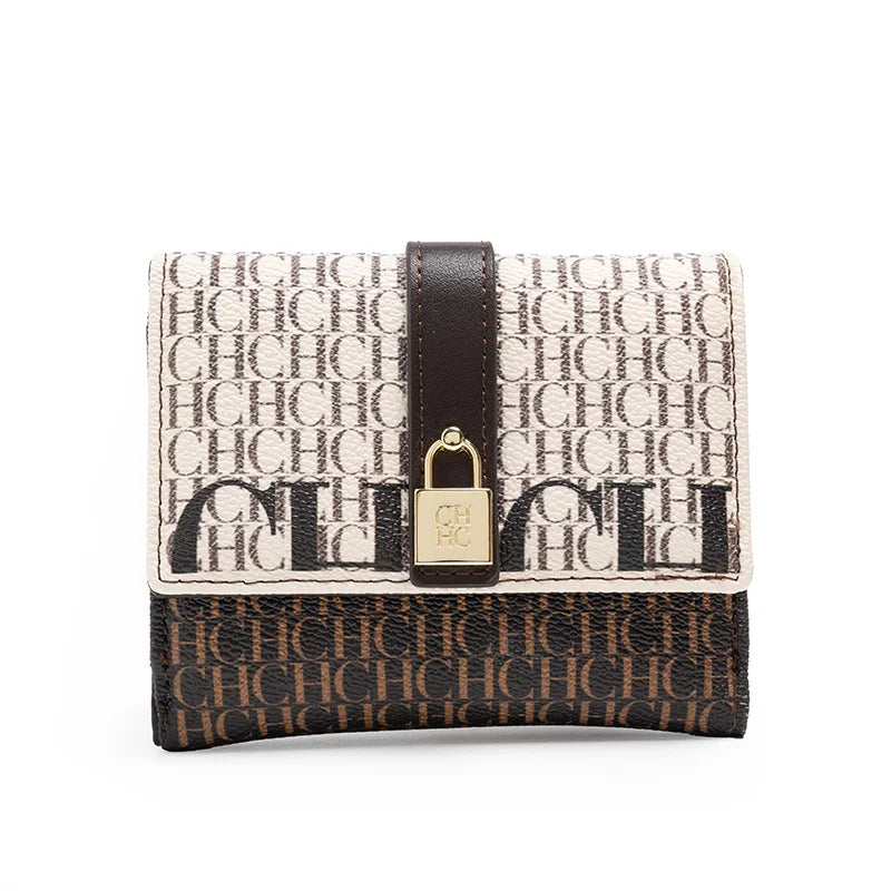 Portfel w monogram z kłódką