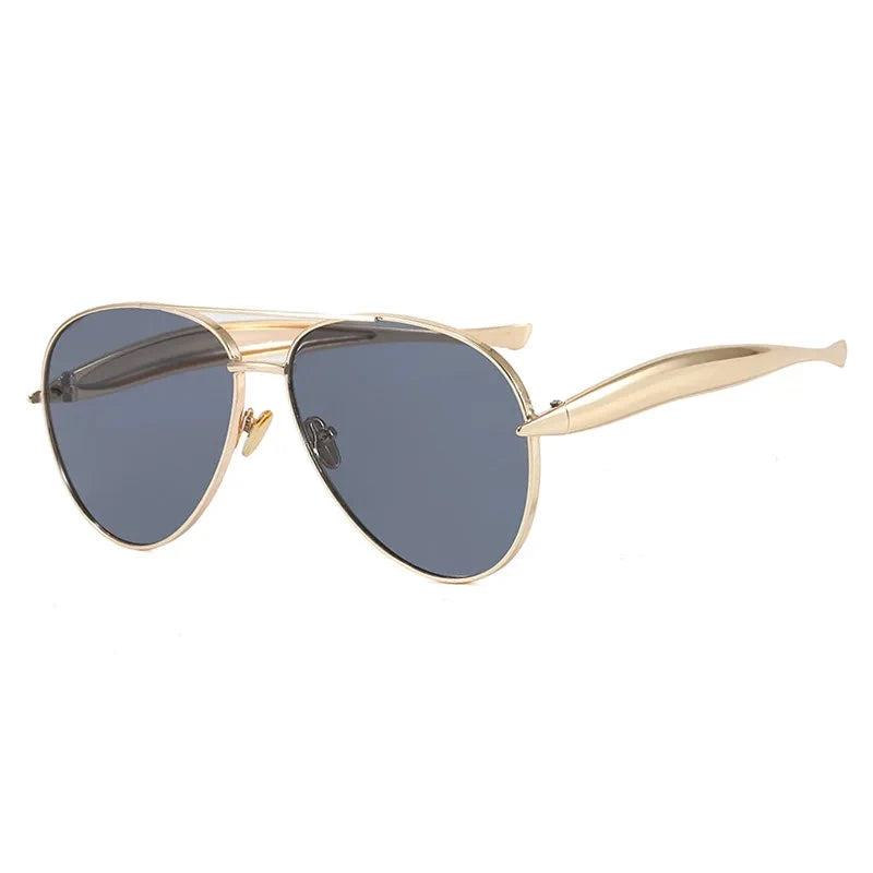 Metalowe okulary przeciwsłoneczne aviator