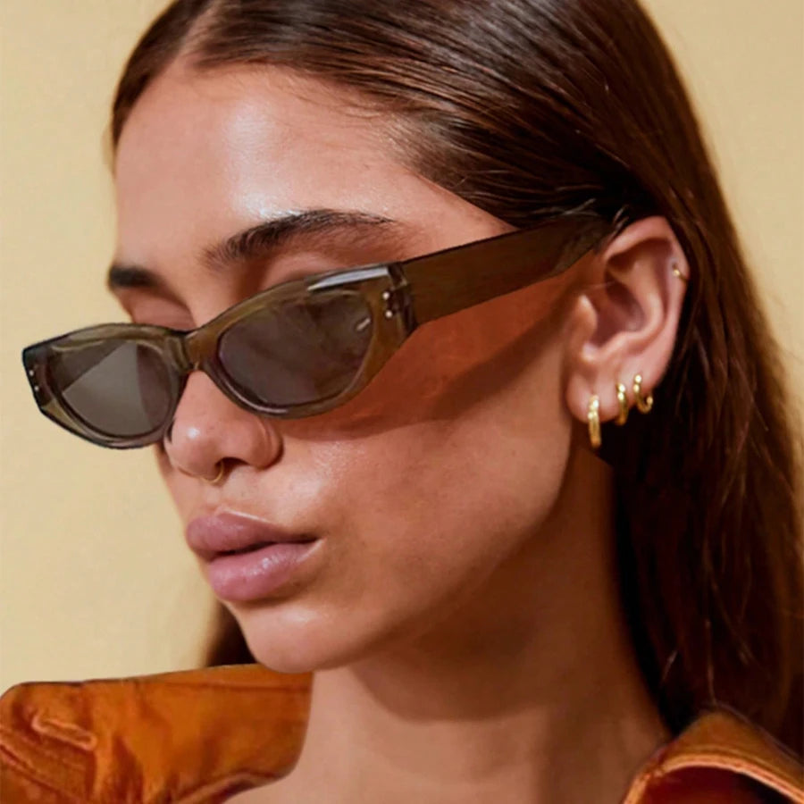 Eleganckie okulary przeciwsłoneczne kocie oko