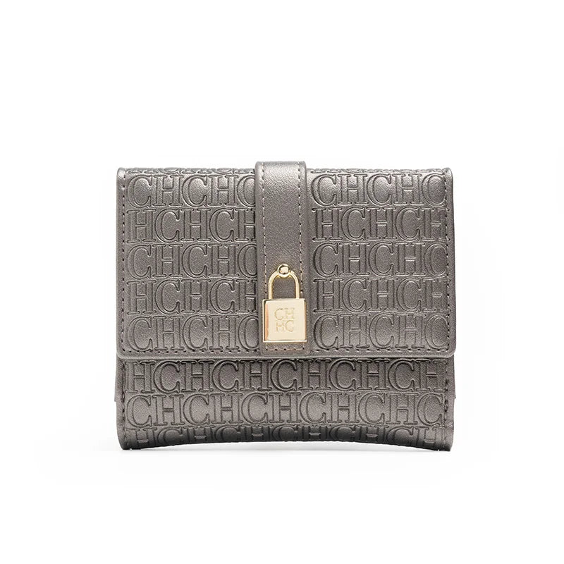 Portfel w monogram z kłódką