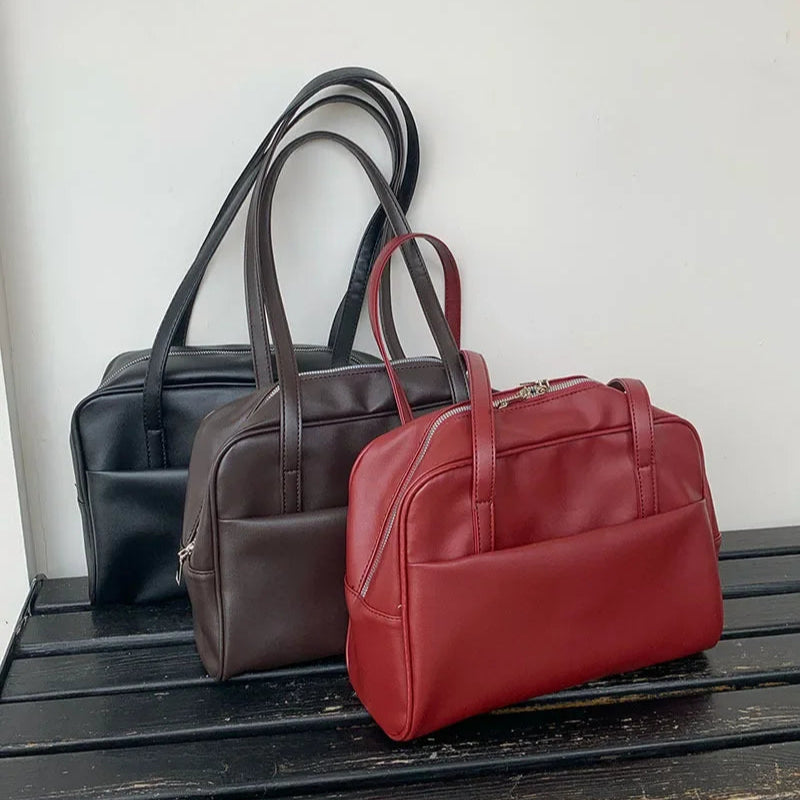 Prosta torba na ramię z kieszonką