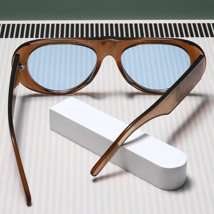 Duże designerskie okulary przeciwsłoneczne