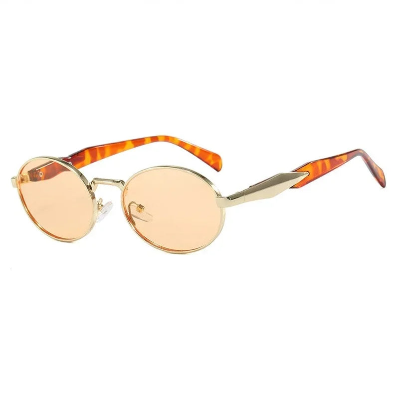 Okrągłe metalowe okulary retro