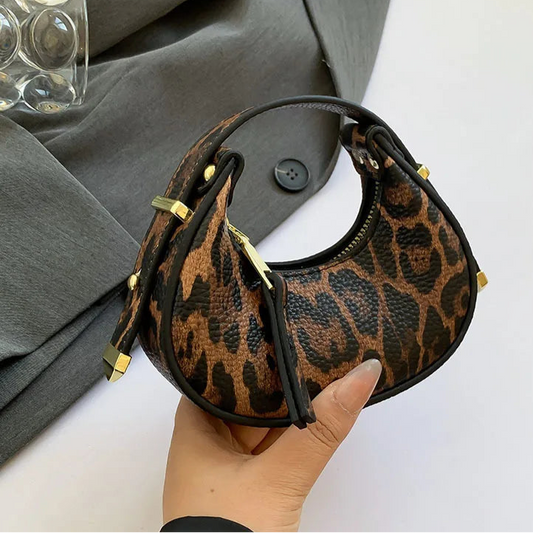 Mini torebka do ręki w zwierzęcy wzór