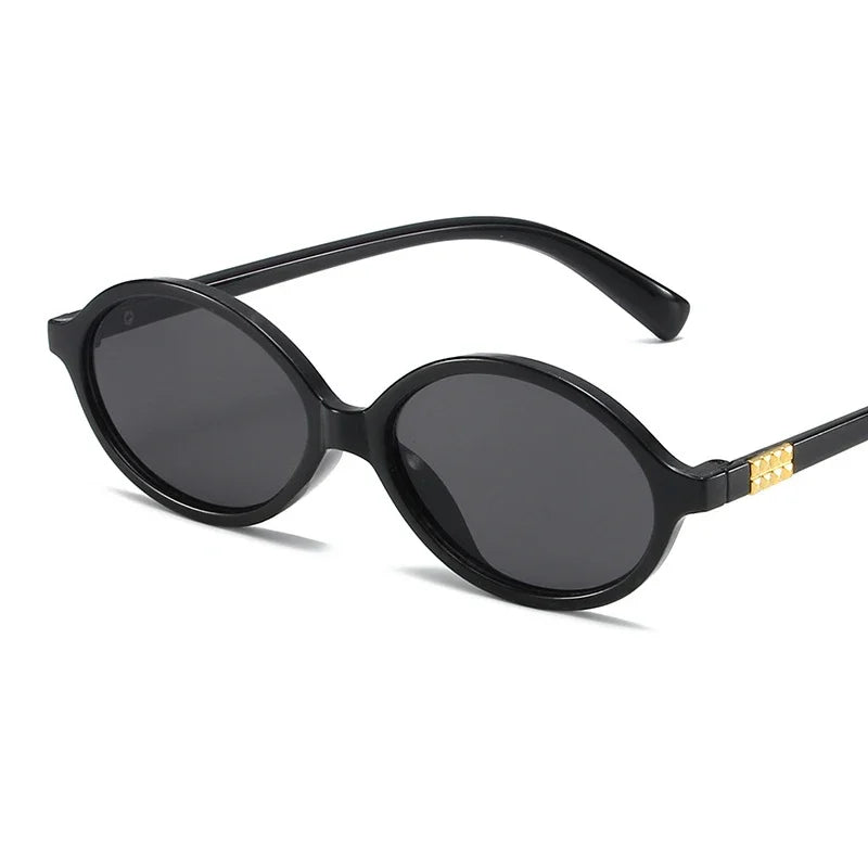Owalne designerskie okulary przeciwsłoneczne