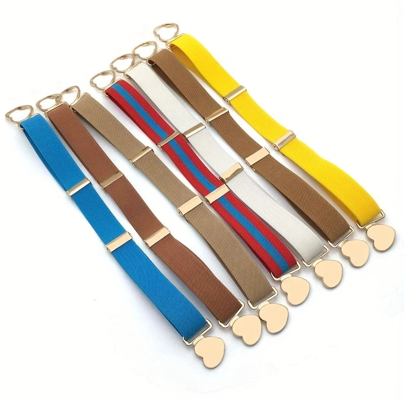 Elastyczny gumowy pasek z klamerką w kształcie serduszka