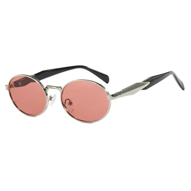 Okrągłe metalowe okulary retro