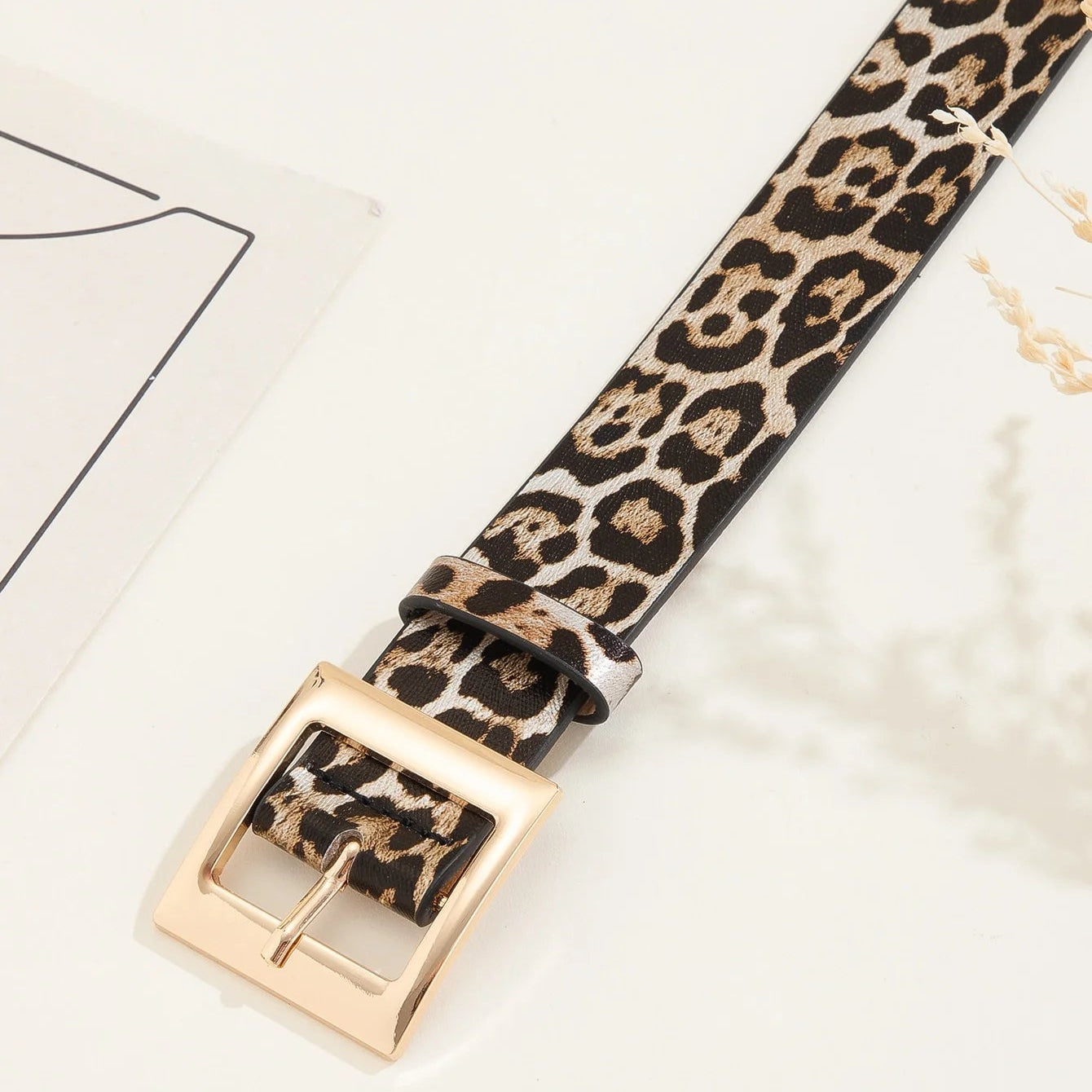 Pasek wzór leoparda