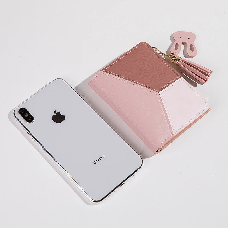 Portfel trzykolorowy z przywieszką