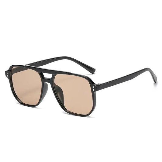 Kwadratowe okulary aviator vintage