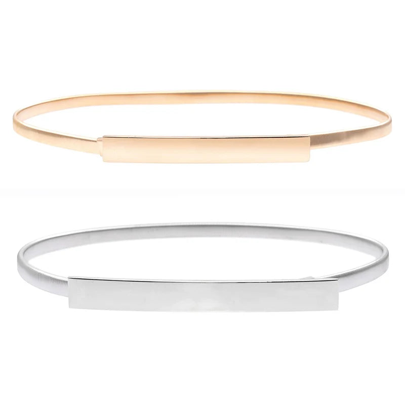 Elastyczny ozdobny pasek z metalu