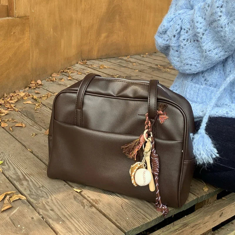 Prosta torba na ramię z kieszonką