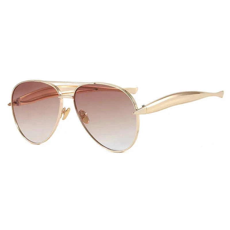 Metalowe okulary przeciwsłoneczne aviator