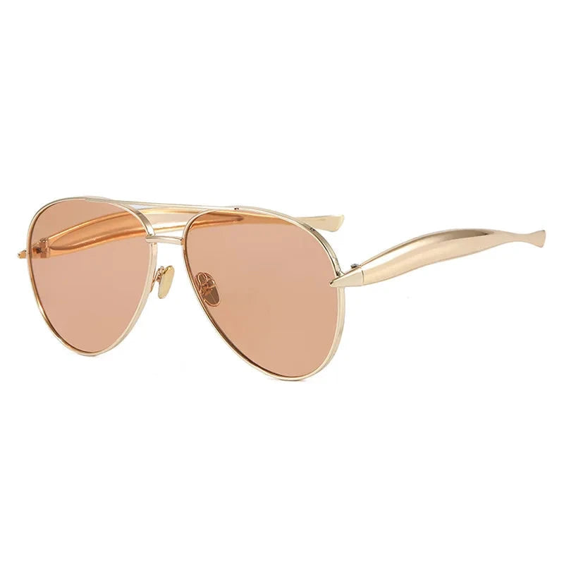 Metalowe okulary przeciwsłoneczne aviator
