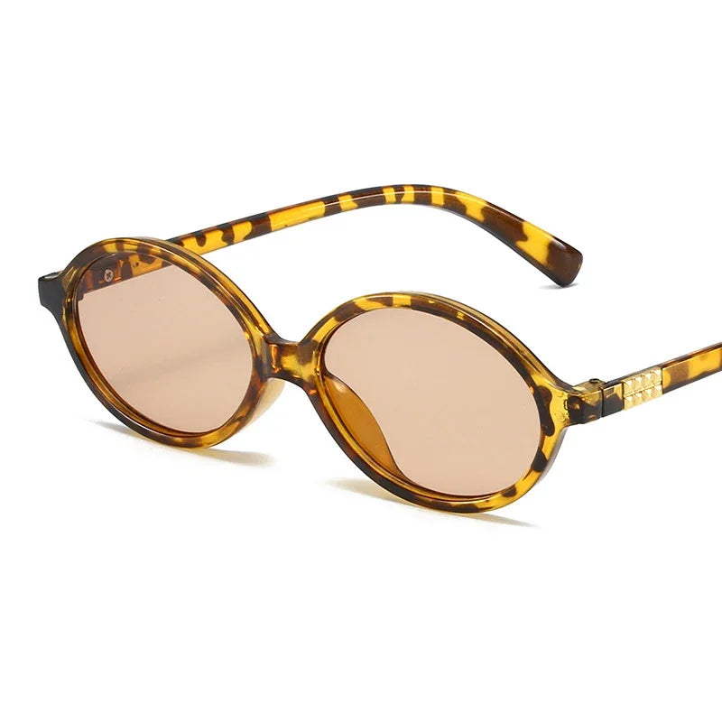 Owalne designerskie okulary przeciwsłoneczne