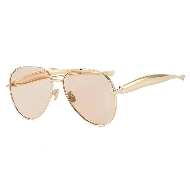 Metalowe okulary przeciwsłoneczne aviator