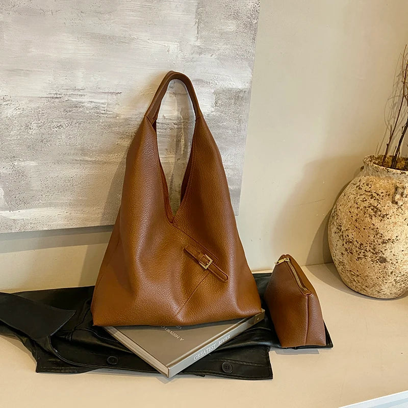 Skórzana torba worek na ramię