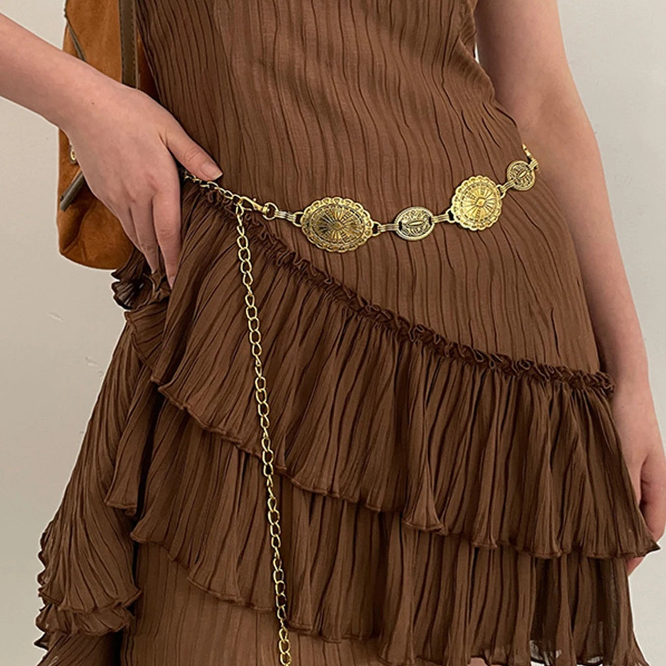 Pasek łańcuszek w stylu etnicznym