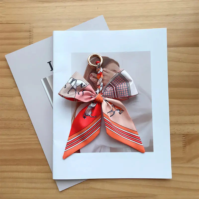 Zawieszka materiałowa kokarda