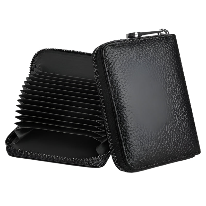 Klasyczne zapinane na zamek etui na karty