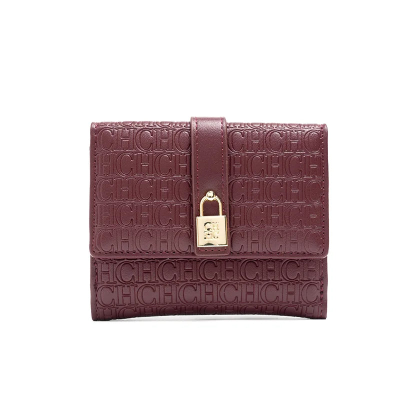 Portfel w monogram z kłódką