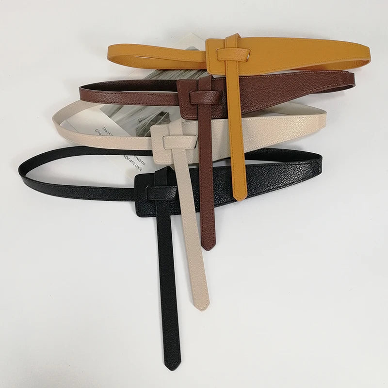 Designerski pas skórzany