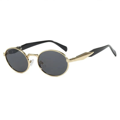 Okrągłe metalowe okulary retro