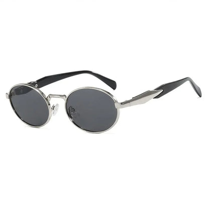 Okrągłe metalowe okulary retro