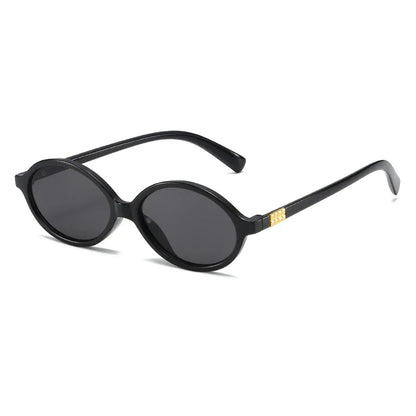 Owalne designerskie okulary przeciwsłoneczne