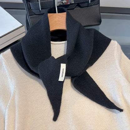 Dziergany szalik w stylu apaszki