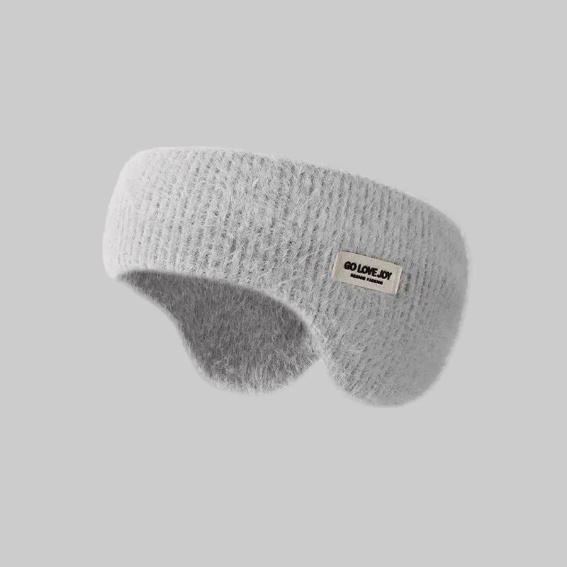 Klasyczne ciepłe nauszniki z opaską