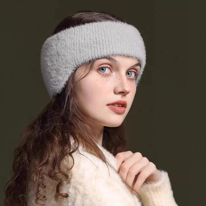 Klasyczne ciepłe nauszniki z opaską