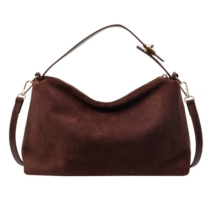 Zamszowa torebka crossbody