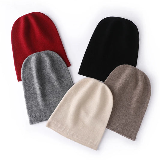 Zimowa czapka damska z wełną merino