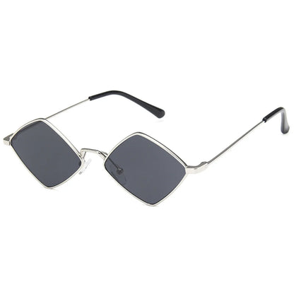 Metalowe okulary przeciwsłoneczne romby