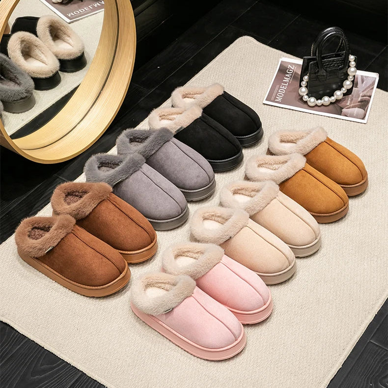 Ciepłe kapcie z grubą podeszwą